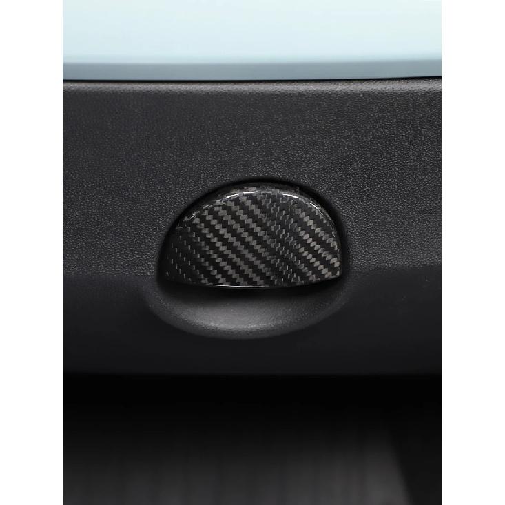 Car Glove Box Switch Cover Trim For Fiat 500 2007-2026 Real Carbon Fiber Interior Car Accessories
