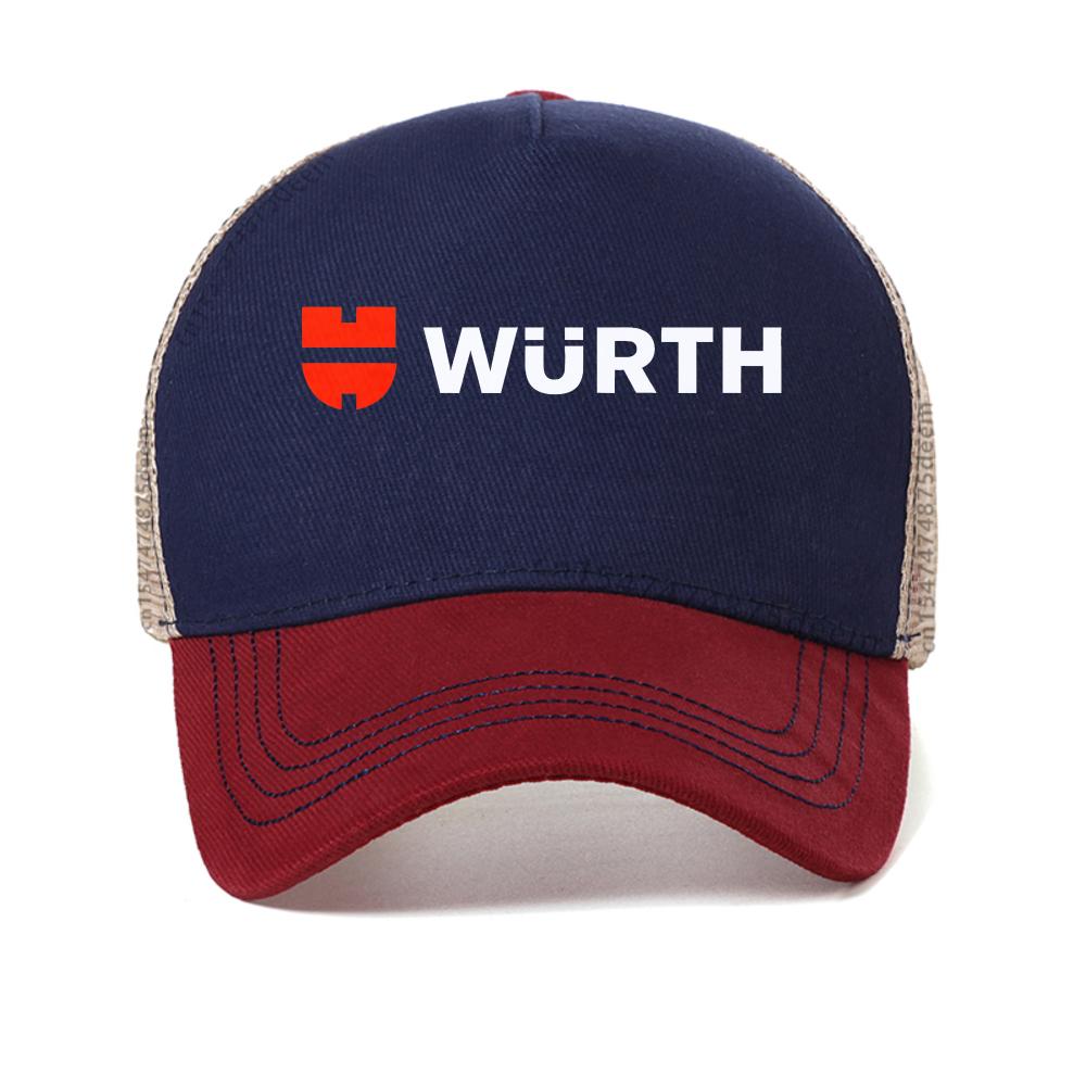 

Wurth Hand Tools Black and White baseball cap Stylish Leisure Amusing Printed Streetwear Vintage Harajuku caps mesh trucker hat Adjustable