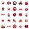 50PC Red Stickers For Refrigerator, Cup, Guitar, Phone Case Stickers