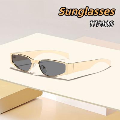 Personalized Metal Sunglasses Luxury Designer Lenses UV Resistant for Lady Gentleman Street Photography Fashion