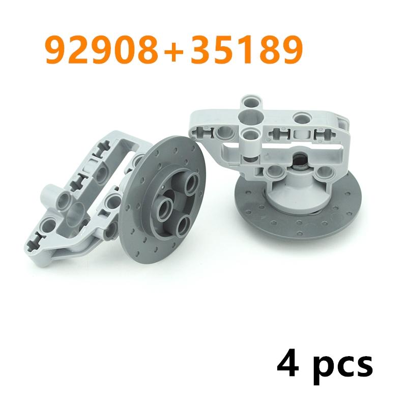 MOC Suspension Steering Wheel Hub Technical MOC Parts Gear Reduction 92909 32495 DO IT YOURSELF Construction Bricks Car Truck Drive Blocks
