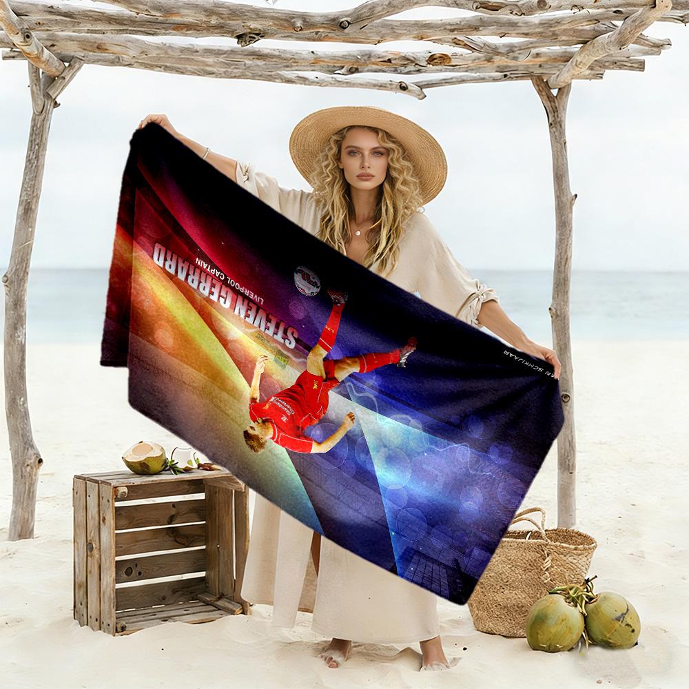 Steven Gerrard Football Legend Beach Towel High Absorbency & Quick-Dry Comfortable Lightweight