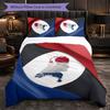 Set Biancheria da Letto 3 Pezzi con Motivo Calcio Olandese Morbida Copripiumino in Microfibra con Federe per Camera da Letto