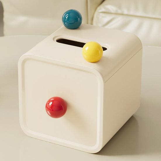 Hållare för toalettpappersrulle Box Skrivbordshållare för pappershanddukar Horisontell Vertikal Placering Pappershandduksdispenser för Kök Badrum Vardagsrum