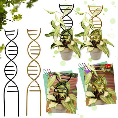 Metal DNA Shape Garden Potted Trellises Plant Support Stake For Potted Plants, Houseplant Garden Plant Lover Gifts