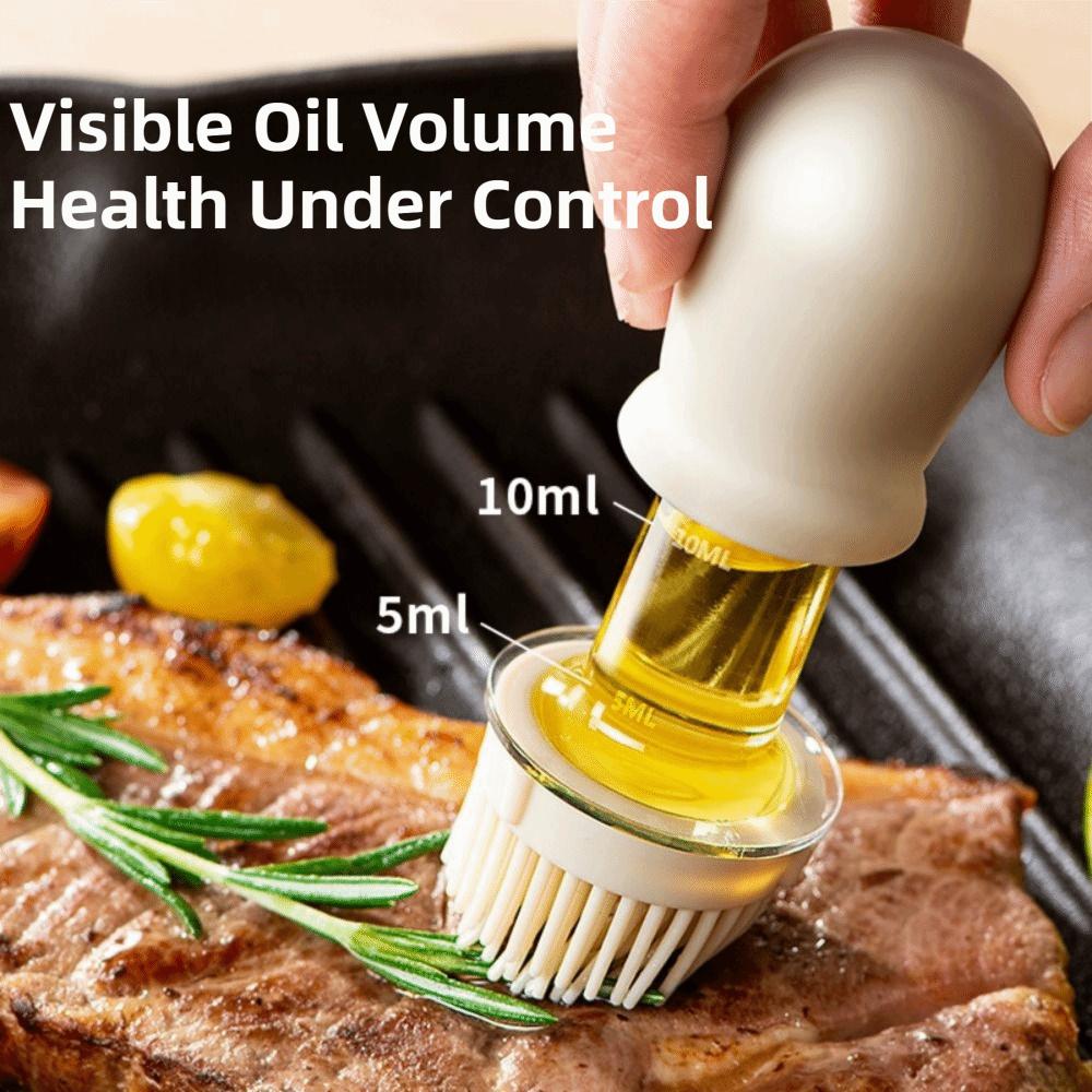 2 in 1 Oil Dispenser Bottle 180ML Barbecue Spray Bottle Easy To Clean Measuring Oil Bottle  Baking