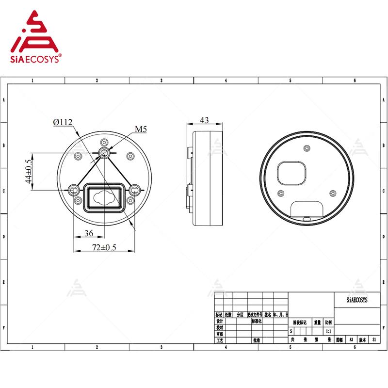 SiAECOSYS 3,6-дюймовий TFT SCJ3622-A Круглий регульований дисплей-спідометр для електричного мотоцикла Протоколи CAN BUS та One-Lin