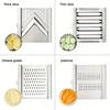 MultiPurpose Vegetable Slicer 4 In1 Vegetable Slicer Stainless Steel Shredder Cutter Cuts Set Fruit Carrot Potato Grater 3