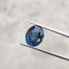 London Blue Topaz: Oval Cut Gemstone. 4.15 Carat, 11x9x5 MM Size Stone.