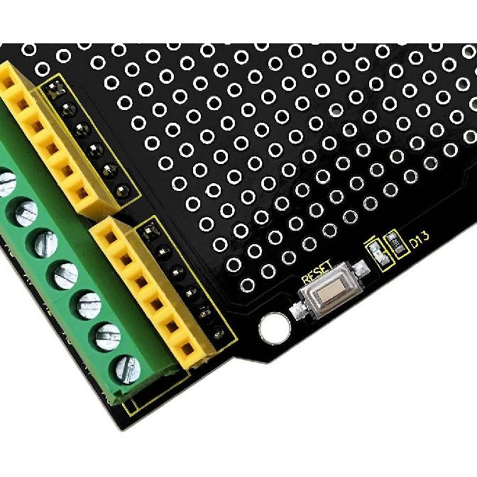 KEYESTUDIO Proto Screw Shield for Arduino R3, Proto Shield Terminal Prototype Expansion Board for Arduino Un0 R3