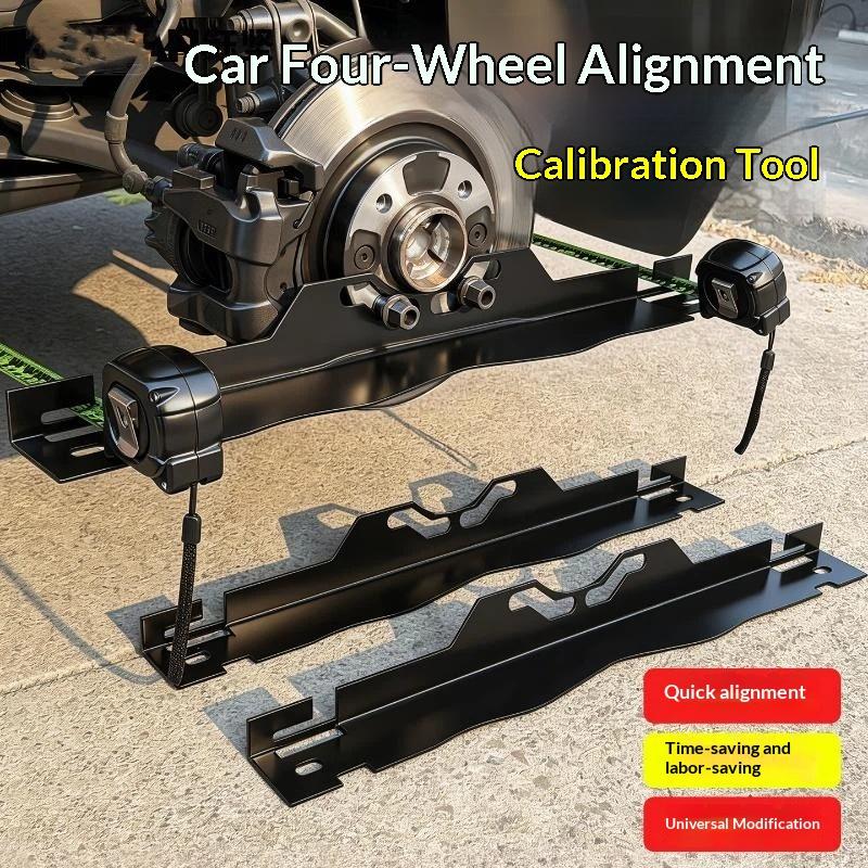 Portable Wheel Alignment Toe Plate Tool Stainless Steel Positioning Gauge for Car SUV Roadside Repair