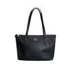 COACH Cross grain gallery tote Tote Bag leather black Women CH285 Used