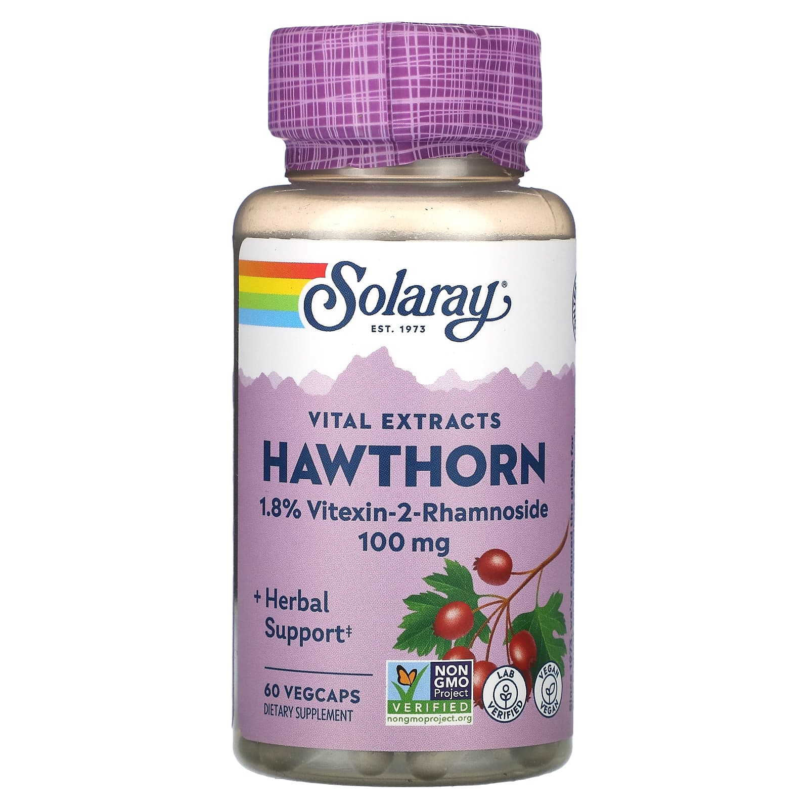 

Vital Extract, Hawthorn, Veggie Capsules 60
