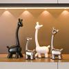 Elegant Electroplated Ceramic Deer Ornament