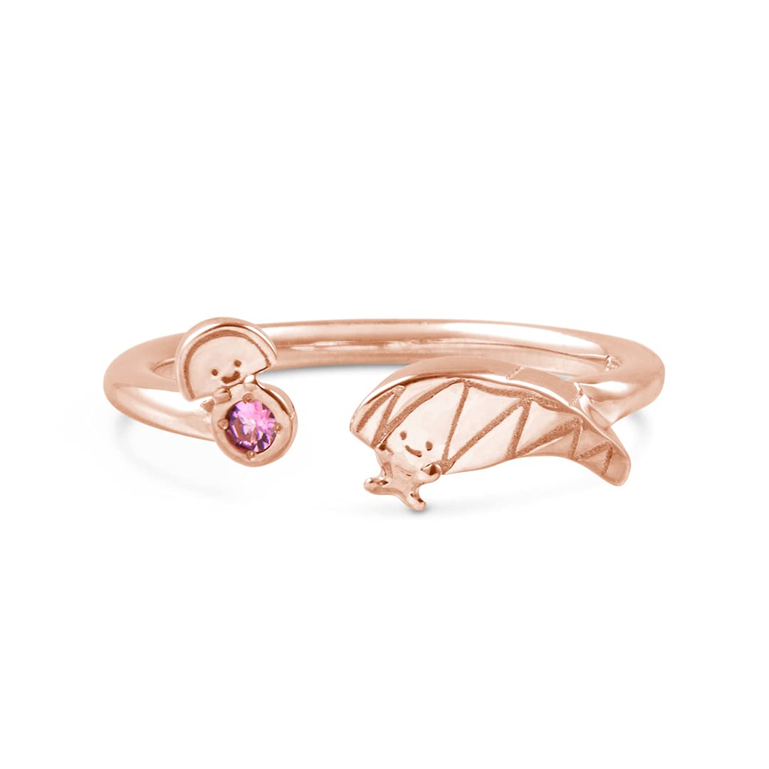 

Sanrio Goods Ring Ring Silver Gold Accessories Jewelry Present [U-Treasure] Kirimi-chan KIRIMI-chan. (Pink Coating) Women s (No. 11)