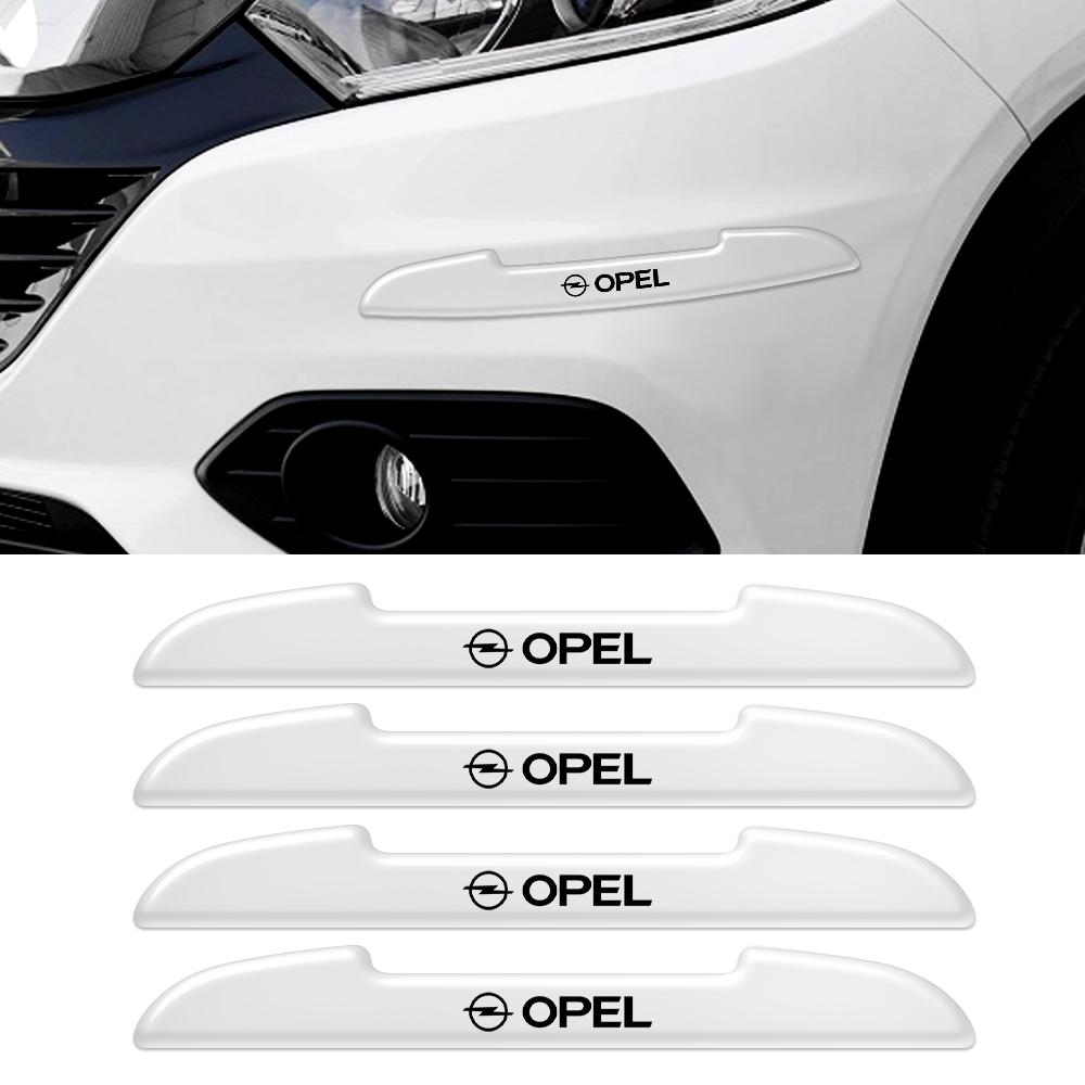 AAAYT1 4PC Car Door Rearview Mirror PVC Anti-collision Protective Stickers For Opel OPC Astra J H G K Insignia Corsa D B E Mokka Vectra