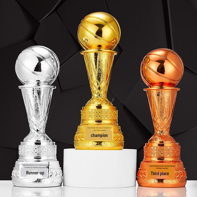 Golden Ball Trophy: World Cup Basketball & Football MVP Championship Honor