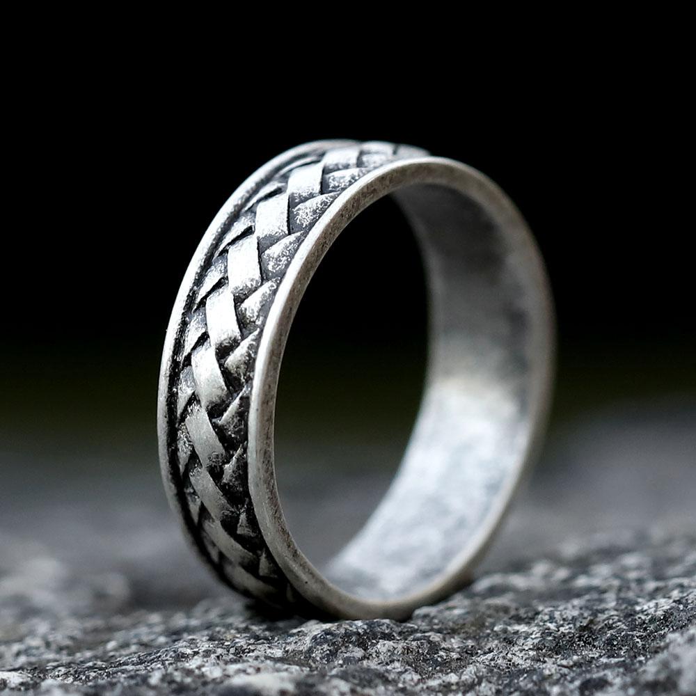 NEW 316L Stainless Steel Viking Ring for Men Simple Fashion Jewelry Gifts for Teens
