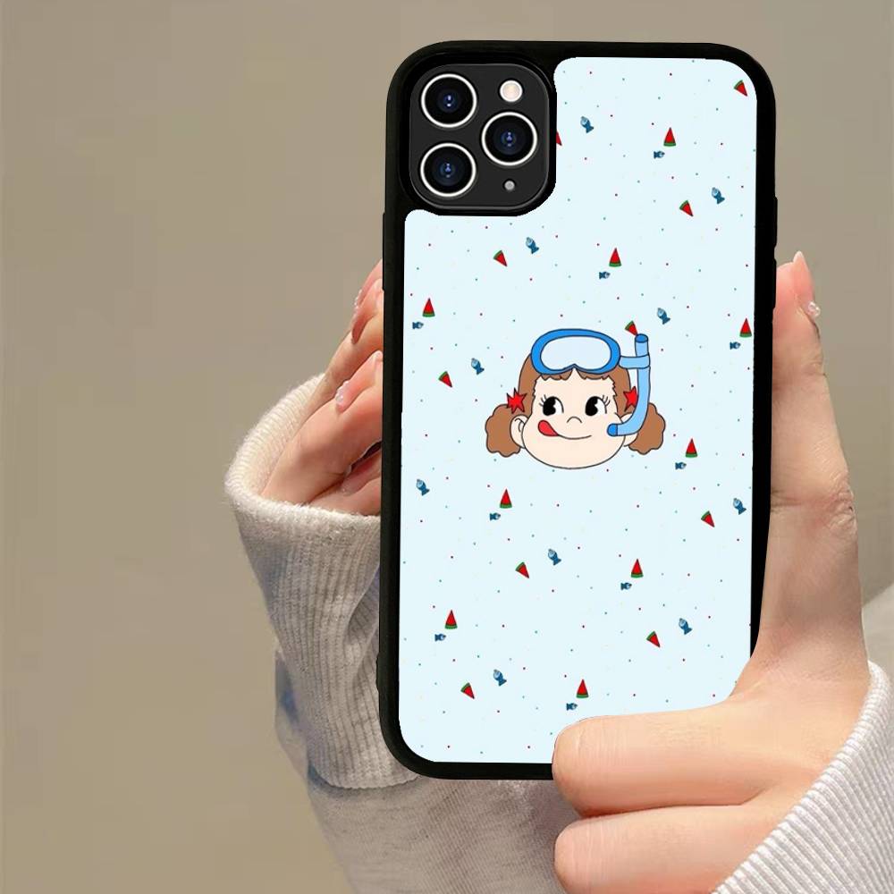 Fujiya Milky Peko-Chan Handyhülle Silikon PC+TPU Für Für IPhone 11 12 13 14 15 16 Plus Pro Max Hülle