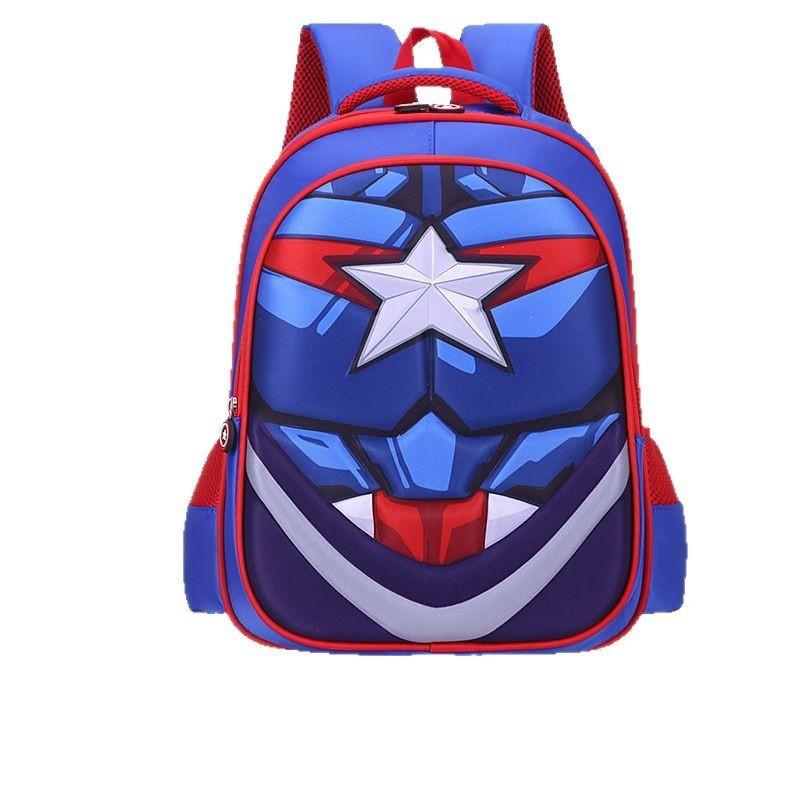 Kids School Backpack Boys 6-9-12 Years Old 14/16 Inch 3D Hard Shell Cartoon Design With Air Cushion Straps