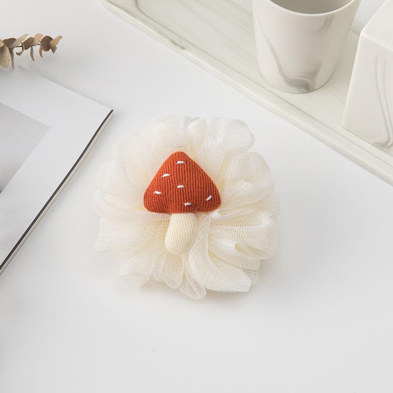 Creative Fruit Bath Flower: Cartoon Bath Ball & Foaming Net Scrubber