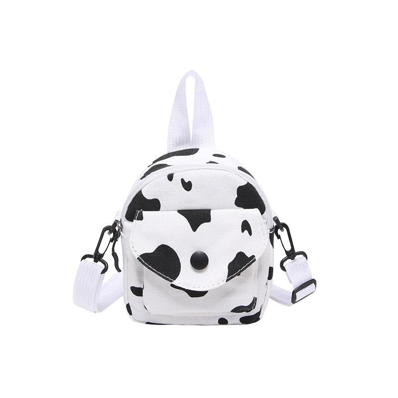 

Новая милая сумка для девушки Харадзюку, женская ретро коровья парусиновая сумка, студенческая сумка-мессенджер one size fits all белый