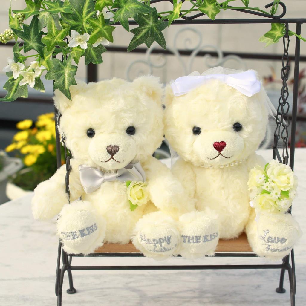 THE KISS Wedding Welcome Reception Plush Wedding Tuxedo WEDDING-BEAR02-8000 Bear, Doll, Bear, Toy, Gift, Dress,