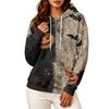 Women's Long Sleeve Halloween Print Hoodie
