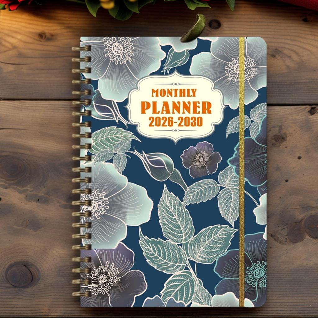 Monthly Planner Coil Bound  2026-2030 Long-Term Planning Datebooks Weekly and Monthly Planner for School Student Business