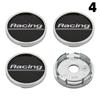 1 Set / 4 Pezzi Tappo OD 50MM / ID 45MM Per Cerchi SPORT X-TUNING SPEED RACING POWER Logo Coprimozzo Ruota Coprimozzo Ruota Auto Sportiva