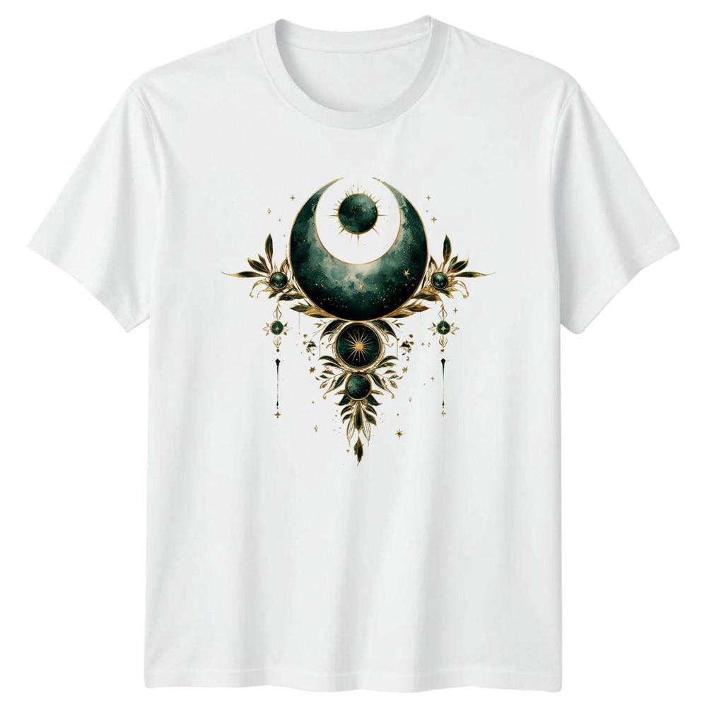 Perfect Stylish Gold Watercolor Celestial Unisexs TShirt Occult Mystical S
