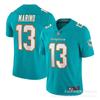 Miami Dolphins NFL Football Jersey 10 Hill 17 Waddle 1 13 White Blue Short Sleeve Cotton V-Neck Sportswear Men Women