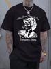 Retro "My Alone Time Is for Everyone'S Safety" Graphic T-shirt - Casual Crew Neck