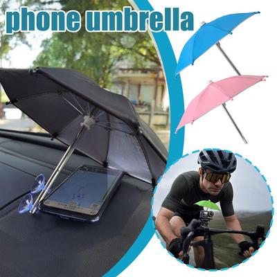 Cycling Mobile Phone Stand Small Umbrella Bracket Sun Protection Rainproof Umbrella Navigation Holder For Bicycle Motorcycle
