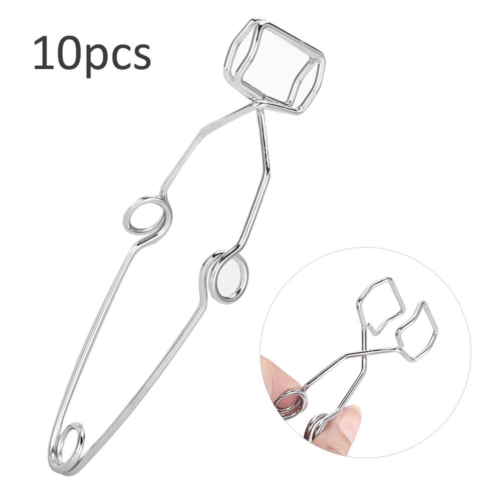 10Pcs Metal Made Metal Test Tube Holder Lightweight Centrifuge Tube Clamp  Tube Holding Use