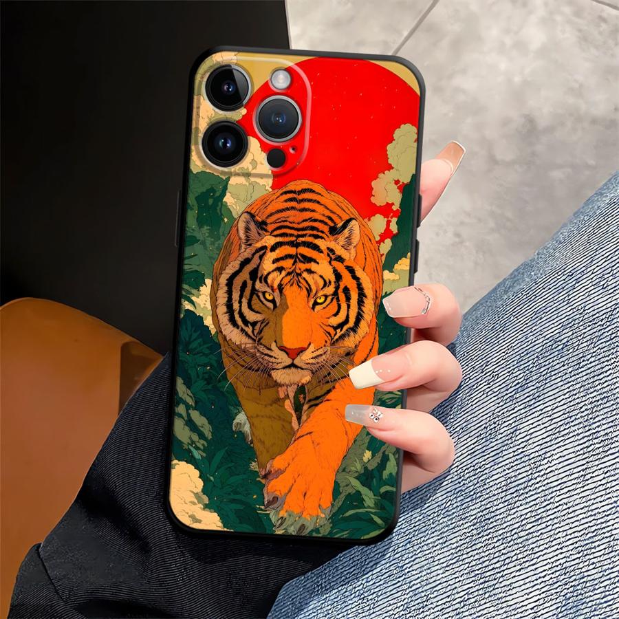 Cool Tiger Leopard Funda Phone Cover Phone Case for Apple iPhone 14 17 Pro Max 13 16 11 XR XS MAX 12 15 Pro 7 8 Air
