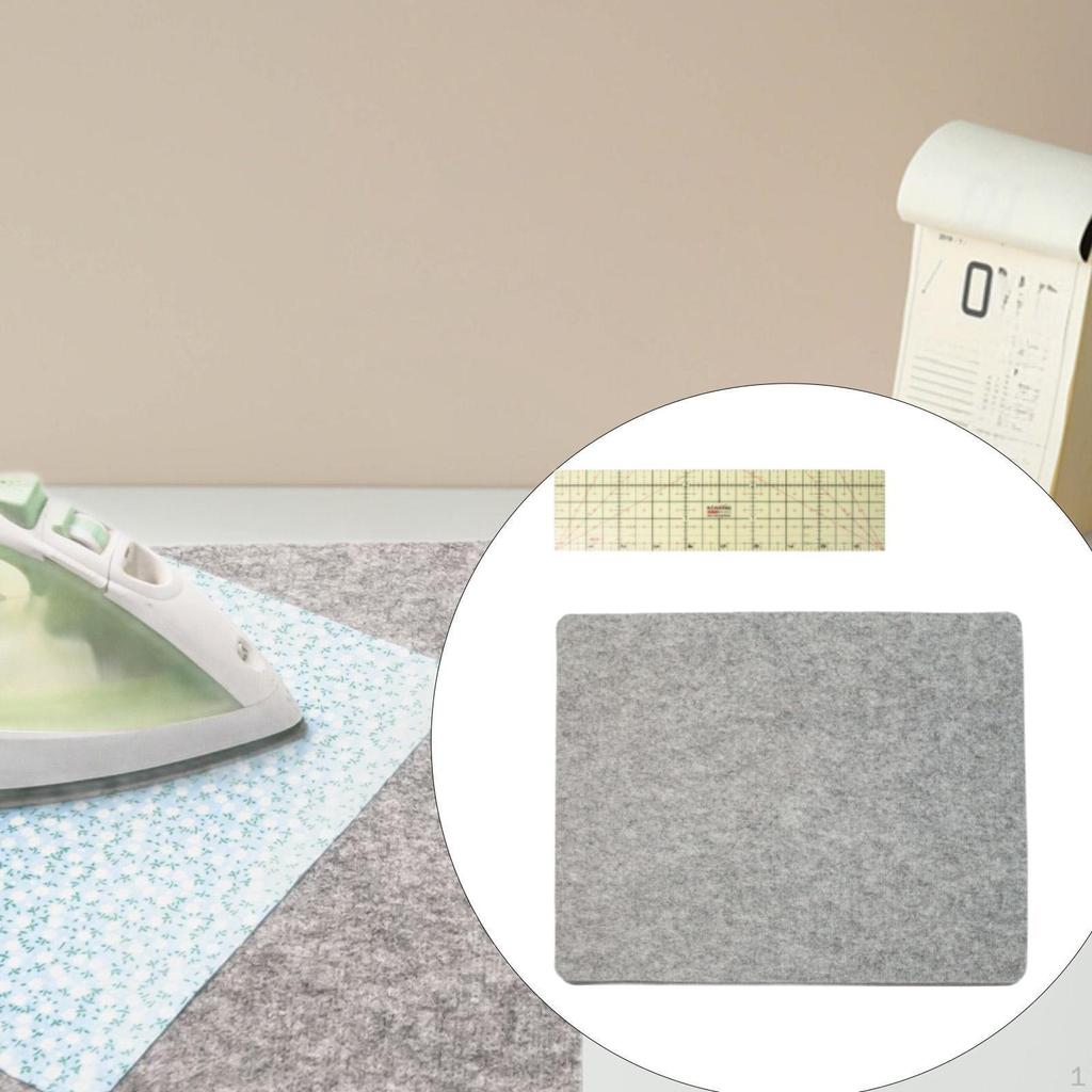 Bügelunterlage aus Filz für Quilt- und Schneideprojekte mit Bügellineal