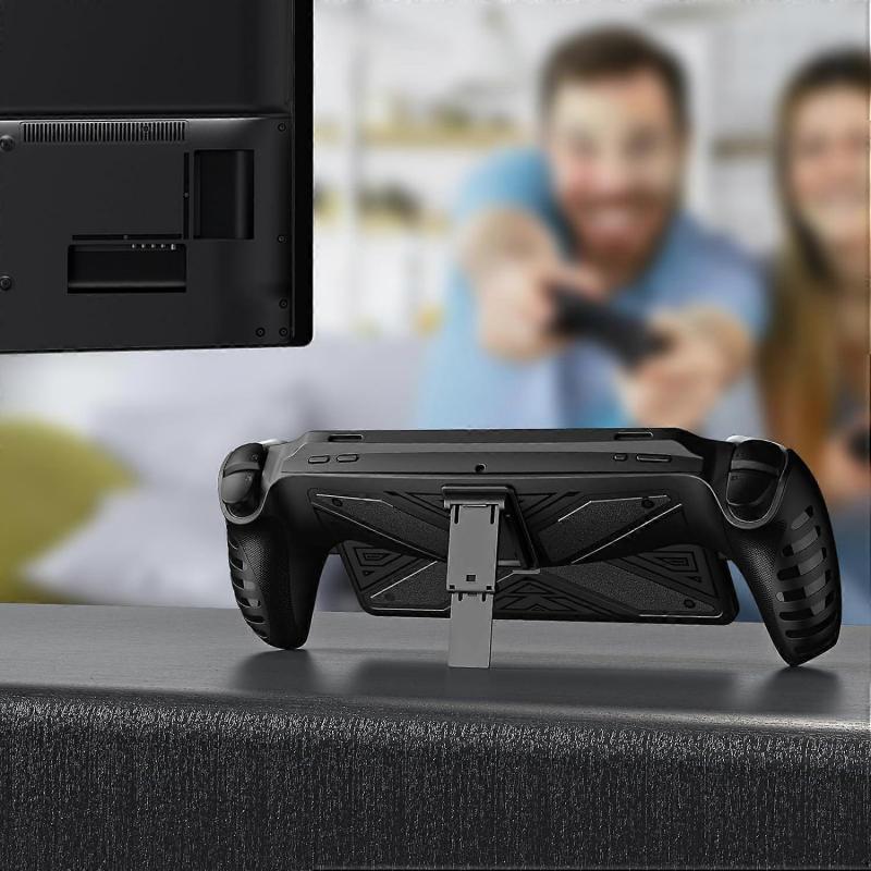 Protective Case For PlayStation Portal with Kickstand, Soft TPU Shockproof Non-Slip Grip Cover For PS Portal Accessories
