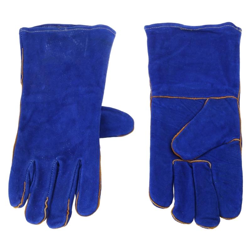 Leather Welding Gloves Heat/Fire Resistant Perfect for Gardening/Oven/Grill/Mig/Fireplace/Stove/Pot Holder/ Tig Welder