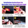 For Mercedes Benz C Class W206 W205 W204 W203 C Coupe C63 C180 Led Car Door Logo Welcome Shadow Light Laser Projector Ghost lamp