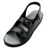 Nursery Shock-Absorbing Wide Nurse Sandals, NEW, Medical, Nursing, Lightweight, Soft, Available In a Variety of Colors, Size M (Black X Gray), 8047218