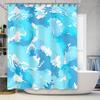Modern Bathroom Decor: Green Forest River Shower Curtain Set for Bathtub, Waterproof Fabric with Hook Rings Perfect Gift Idea