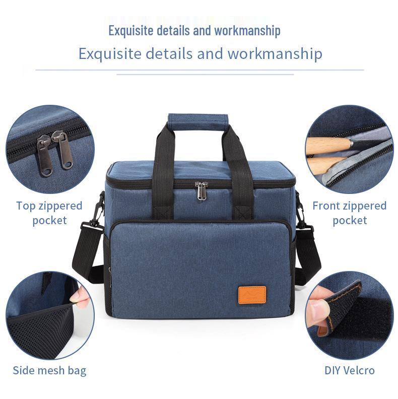 Large Capacity Outdoor Picnic Bag with Fresh-Keeping Ice Pack