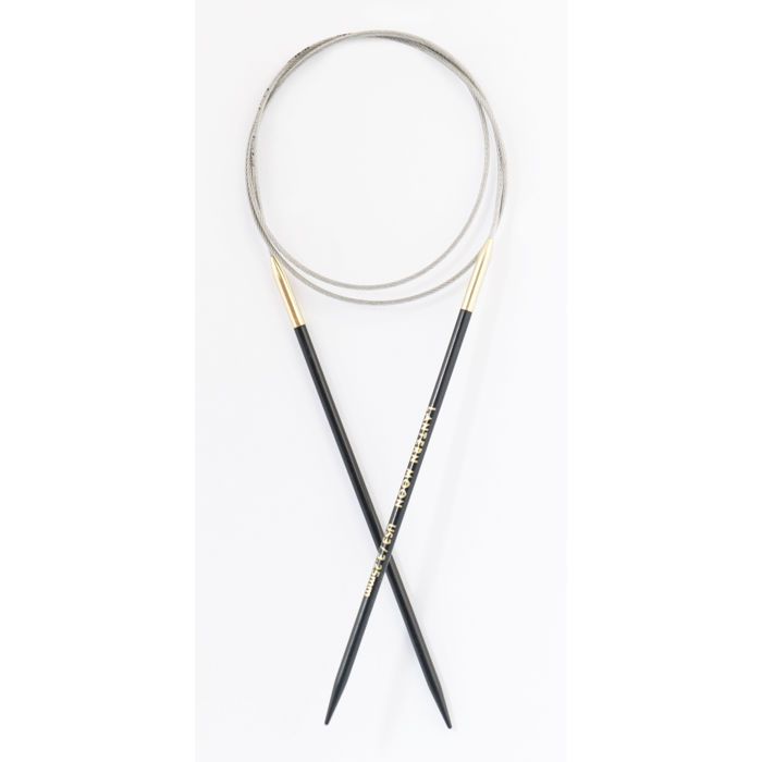 Aiguilles circulaires KnitPro Fixes ébène 100cm 3,25mm - 350102