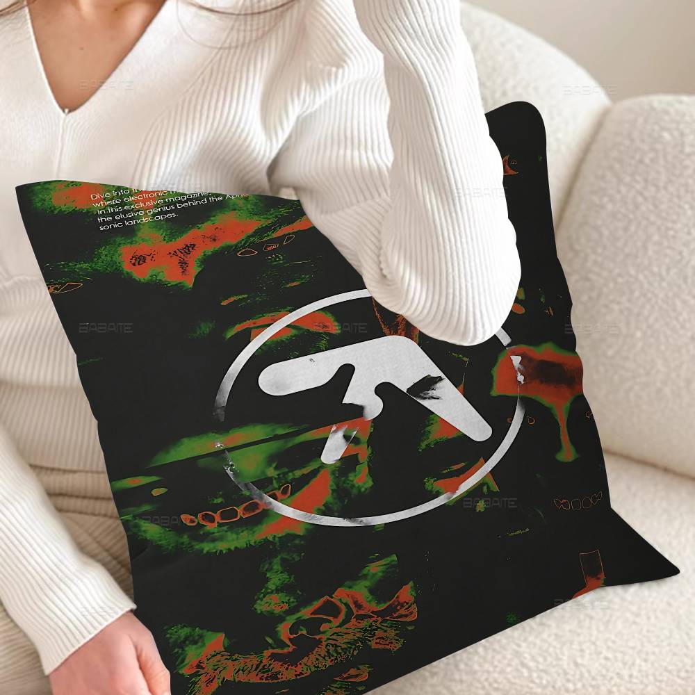 DJ A-Aphex T-Twin Pillow Cushion Cover Pillowcase Living Room Sofa Home Decor Customized