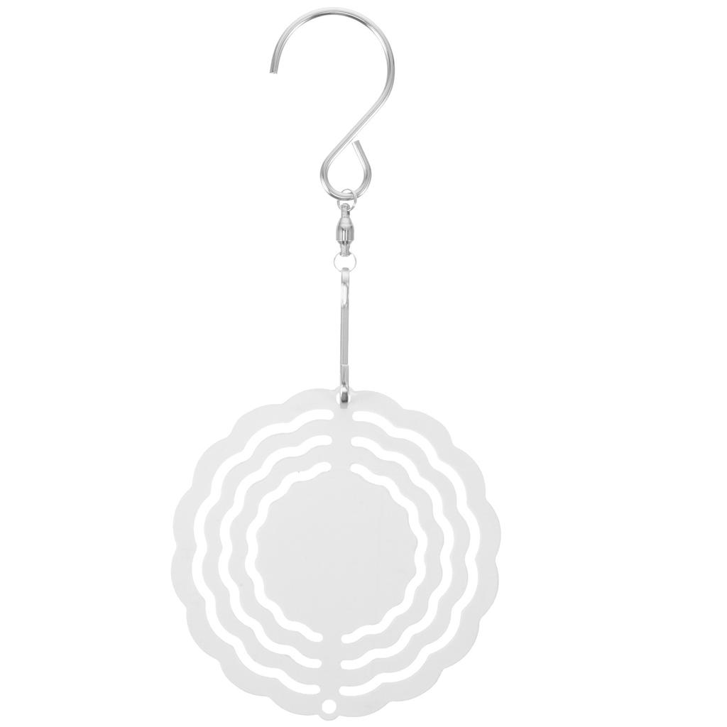 Aluminum Sublimation Wind Spinner Blank Hanging Yard Garden Decoration DIY Sublimation Wind Spinner Hanging Ornament