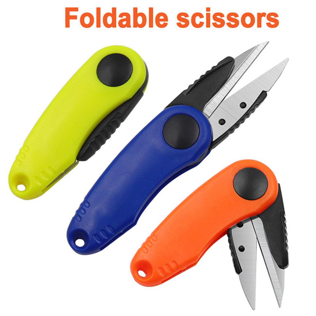 Foldable Fishing Line Cutter Fishing Tool Accessories Stainless Steel Fishing Scissors Line Cutter for Braided Line