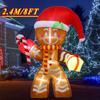 Christmas Inflatable Decoration Toy Built-In Led Lights Inflatable Model Ornament Xmas Party New Year Garden Indoor Outdoor Deco
