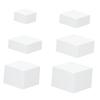 6-piece Cube-shaped Presentation Box, Food Stand, 5-sided Hollow Base, Hollow Cake Stand for Culinary Purposes