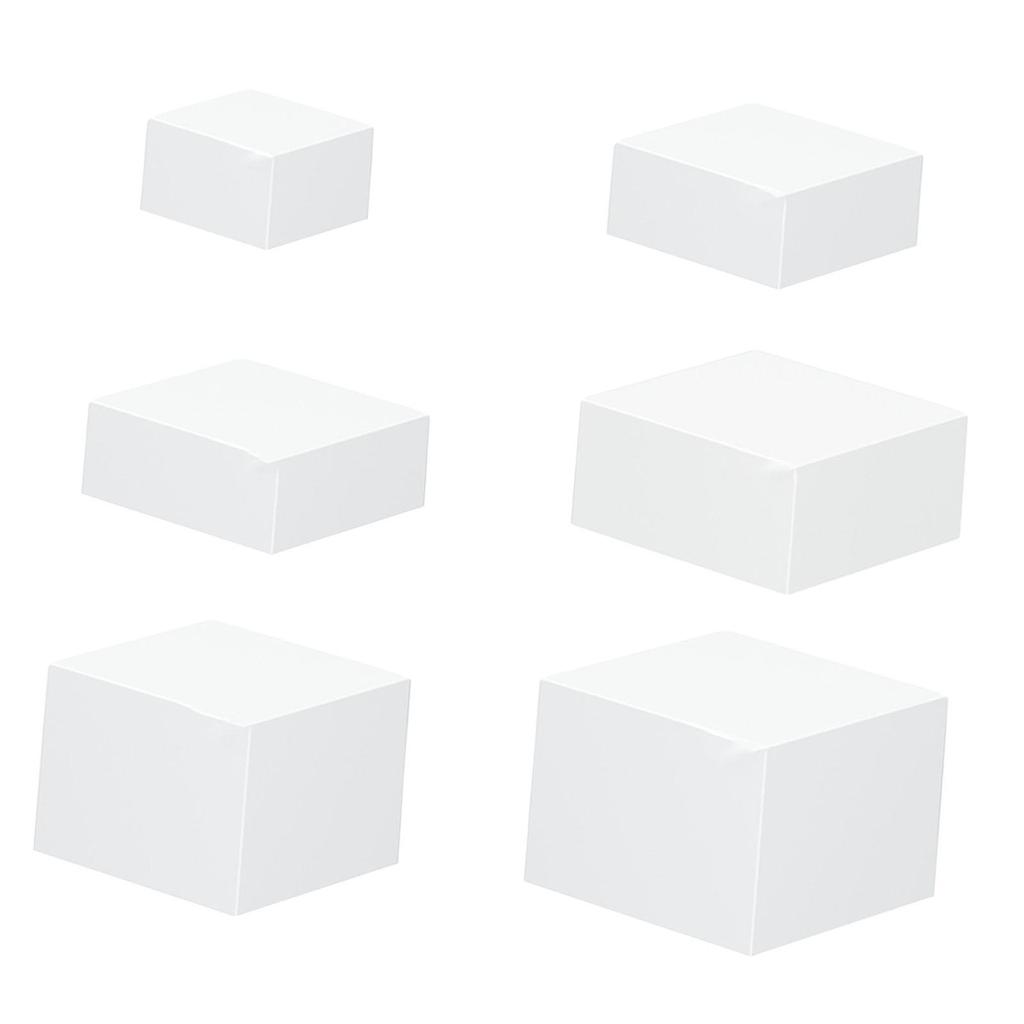 Cube Buffet Display Stand Hollow Food Riser White Nesting Riser Set for Catering Buffet and Collectibles